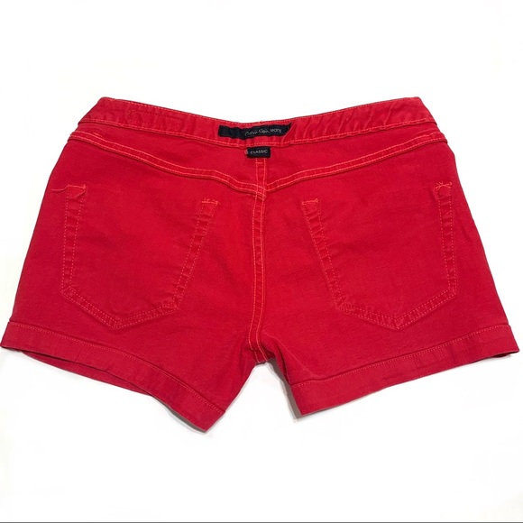 Like New Calvin Klein Red Stretch Cotton Classic Jean Shorts Size 2 - Picture 8 of 9